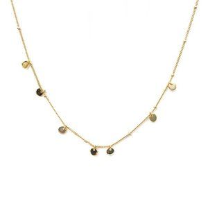 Minimal necklace Coins necklace Tiny Coins necklace  Minimalist jewelry